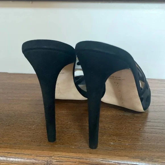 NWOT CHLOE GOSSELIN Liz Black Velvet Mules, size 42 - Picture 11 of 12